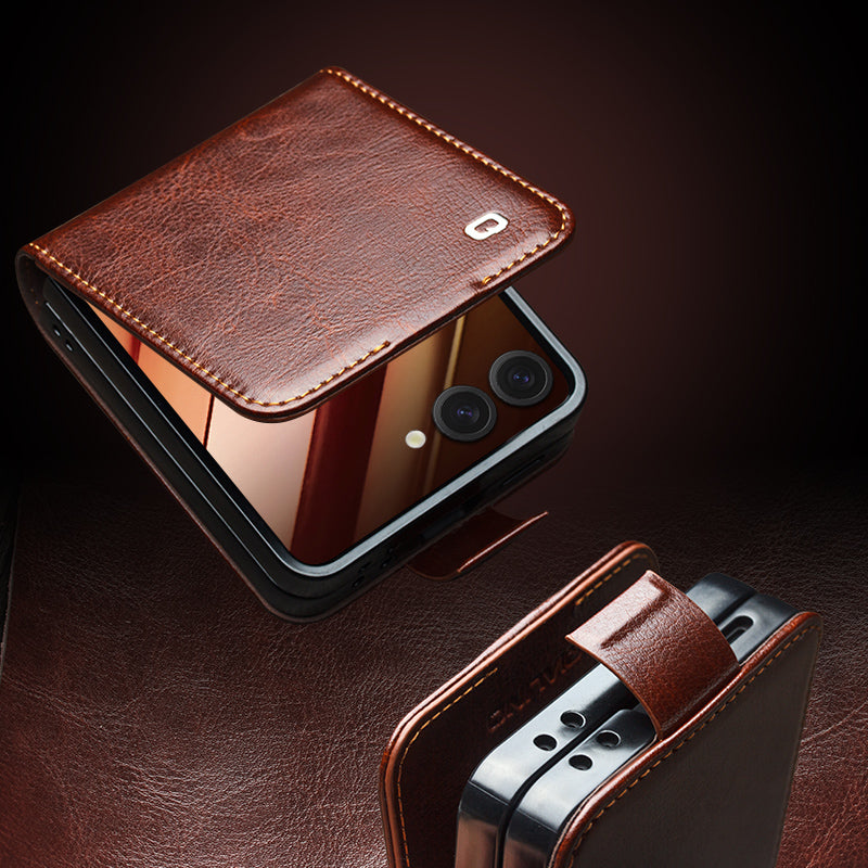 handmade-business-wallet-stand-galaxy-z-flip7-genuine-leather-case_4