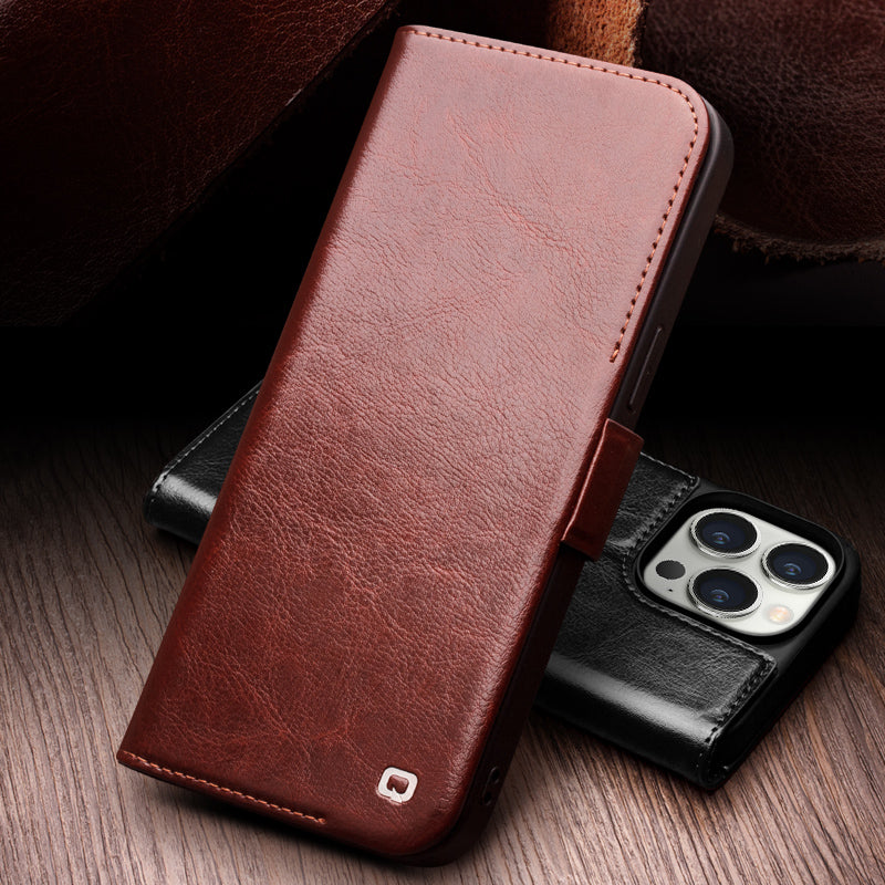 handmade-business-wallet-stand-iphone-14-plus-genuine-leather-case_4