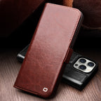 handmade-business-wallet-stand-iphone-14-plus-genuine-leather-case_4