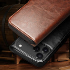 handmade-business-wallet-stand-iphone-17-genuine-leather-case_2