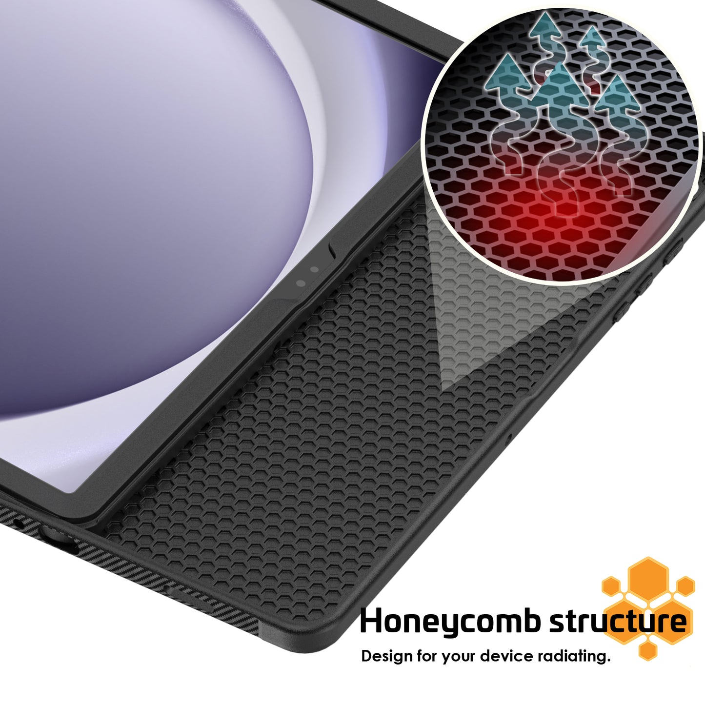 honeycomb-leather-wallet-stand-galaxy-tab-a9-plus-smart-cover_1