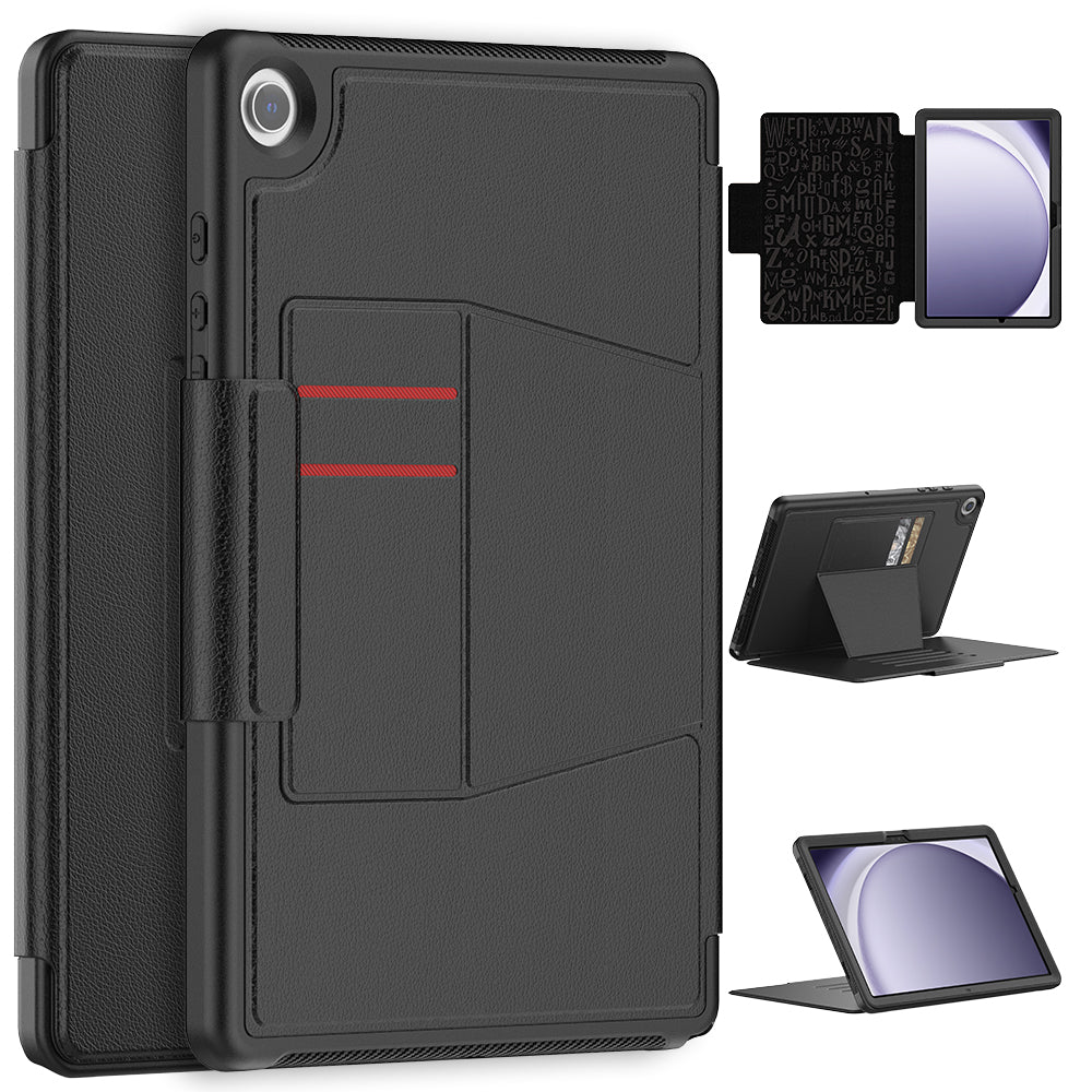 honeycomb-leather-wallet-stand-galaxy-tab-a9-plus-smart-cover_9