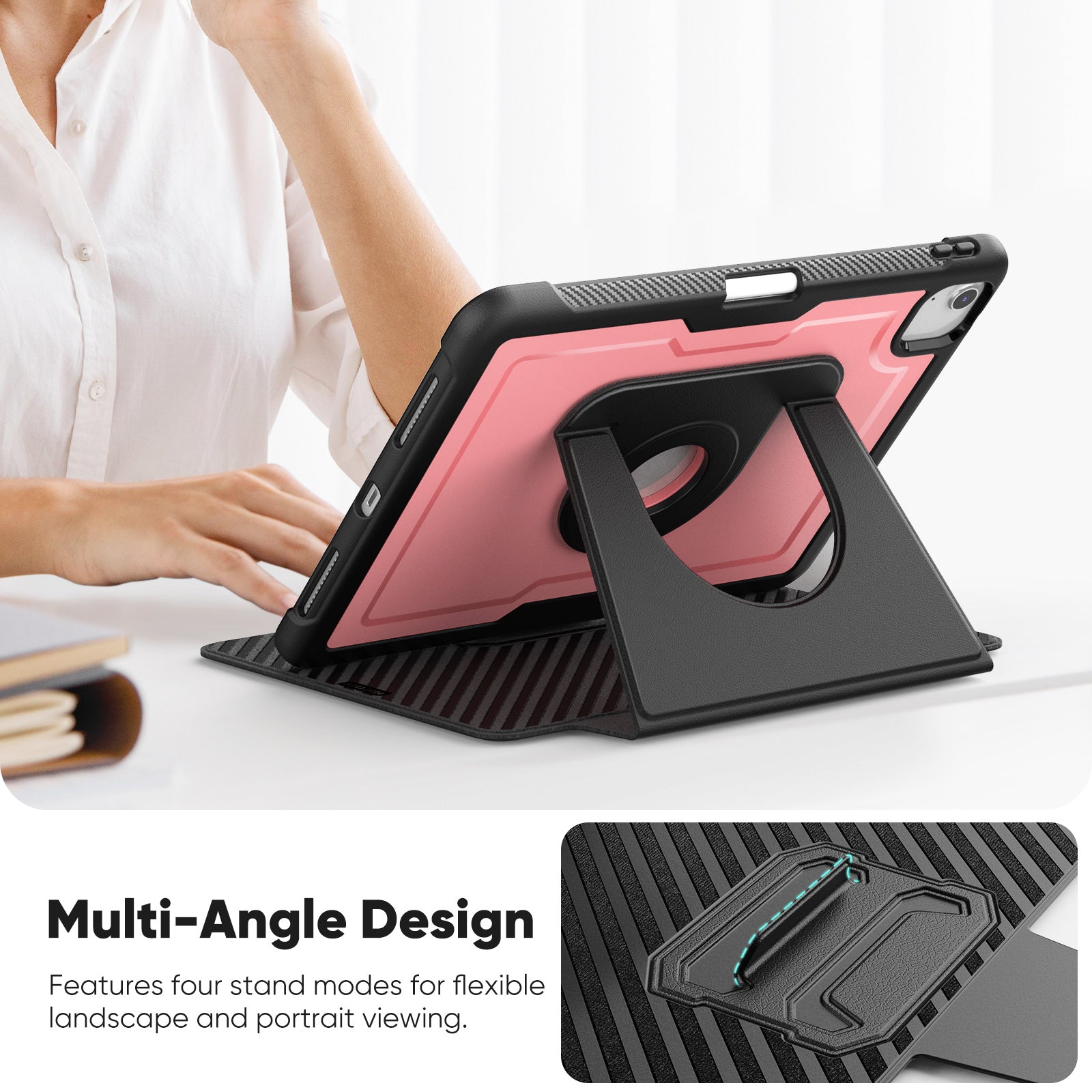 honeycomb-magnetic-rotating-stand-ipad-air-11-2024-leather-case_4