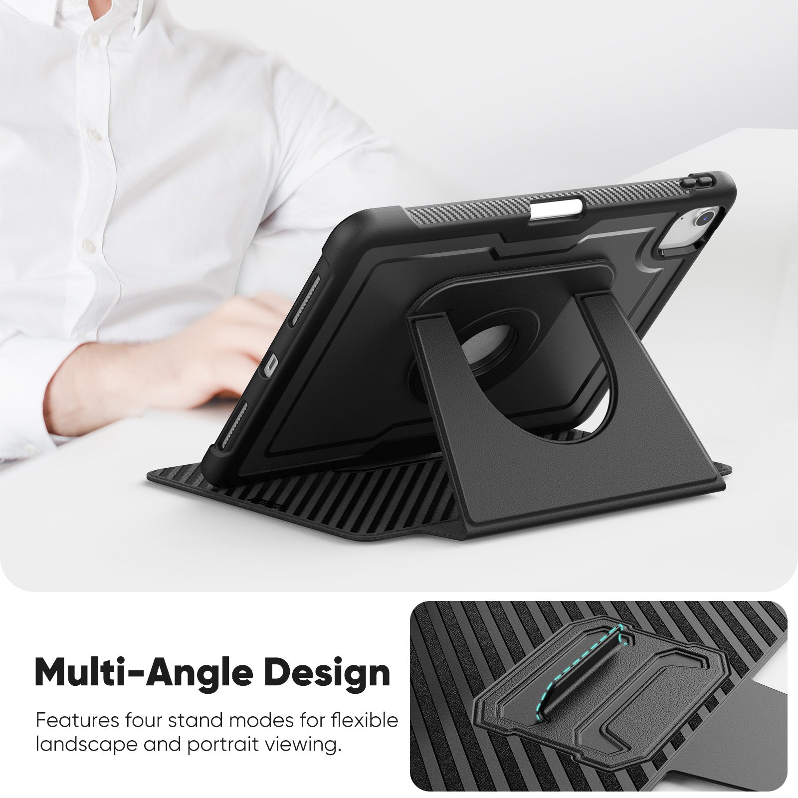 honeycomb-magnetic-rotating-stand-ipad-air-11-2025-leather-case_4