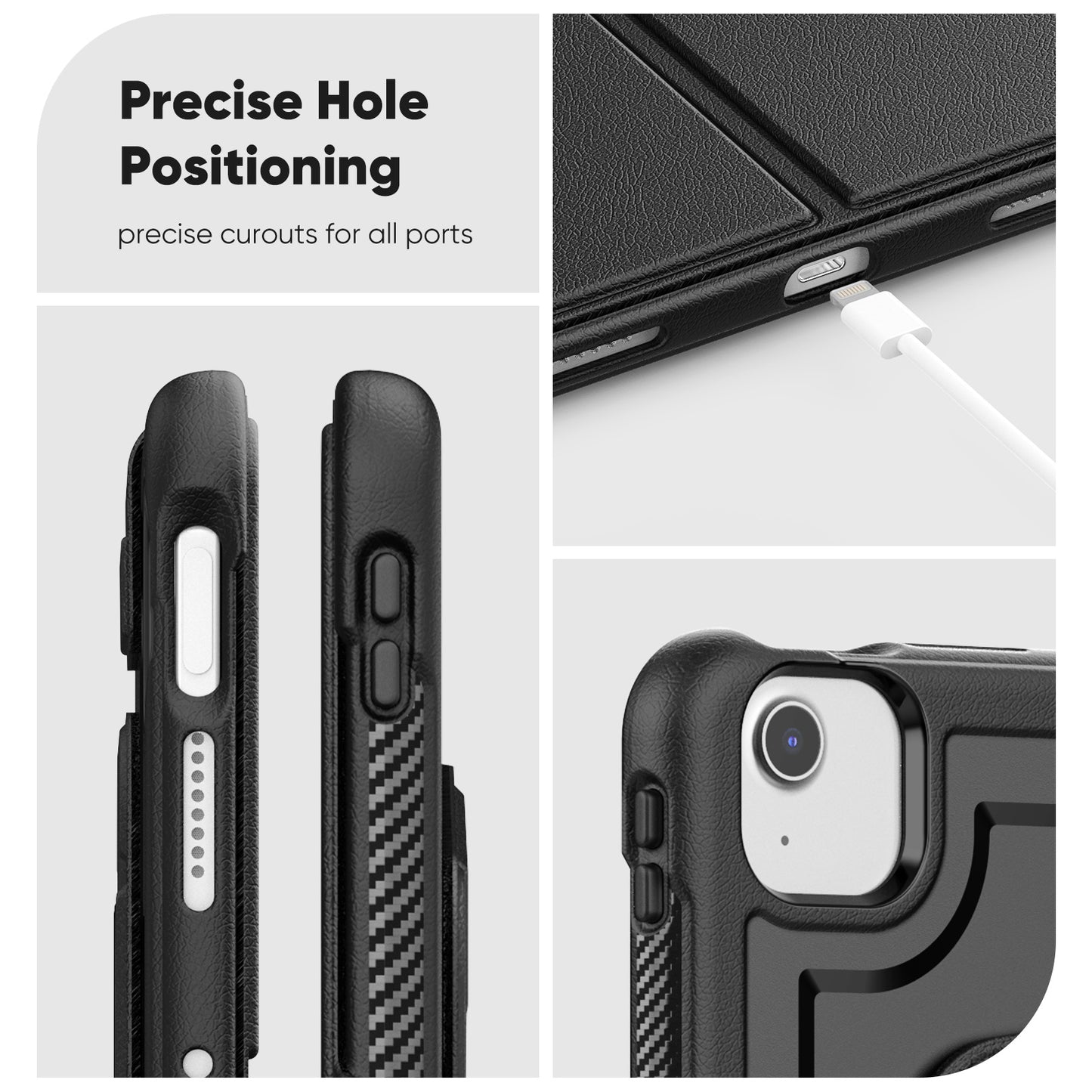 Honeycomb Magnetic Rotating Stand iPad Air 11 2025 Leather Case