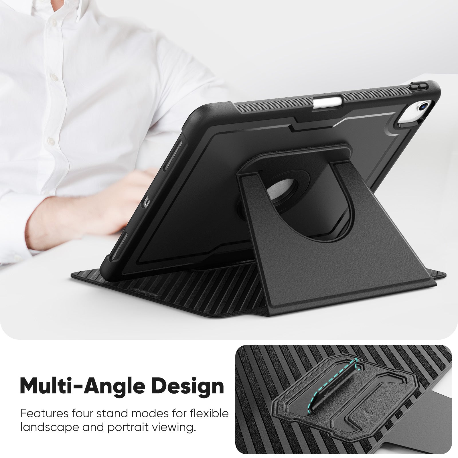 honeycomb-magnetic-rotating-stand-ipad-air-13-2025-leather-case_5