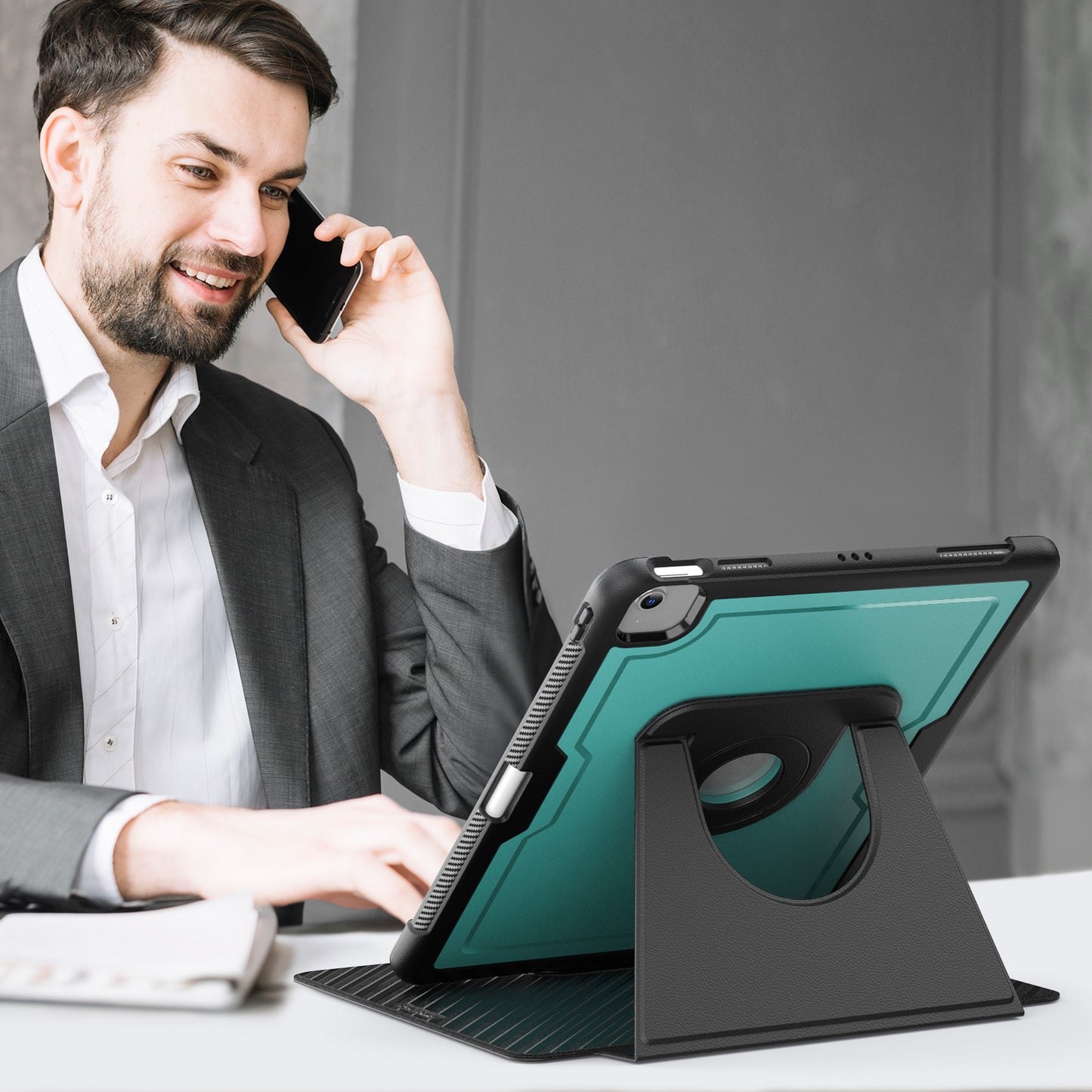 honeycomb-magnetic-rotating-stand-ipad-air-13-2026-leather-case_6