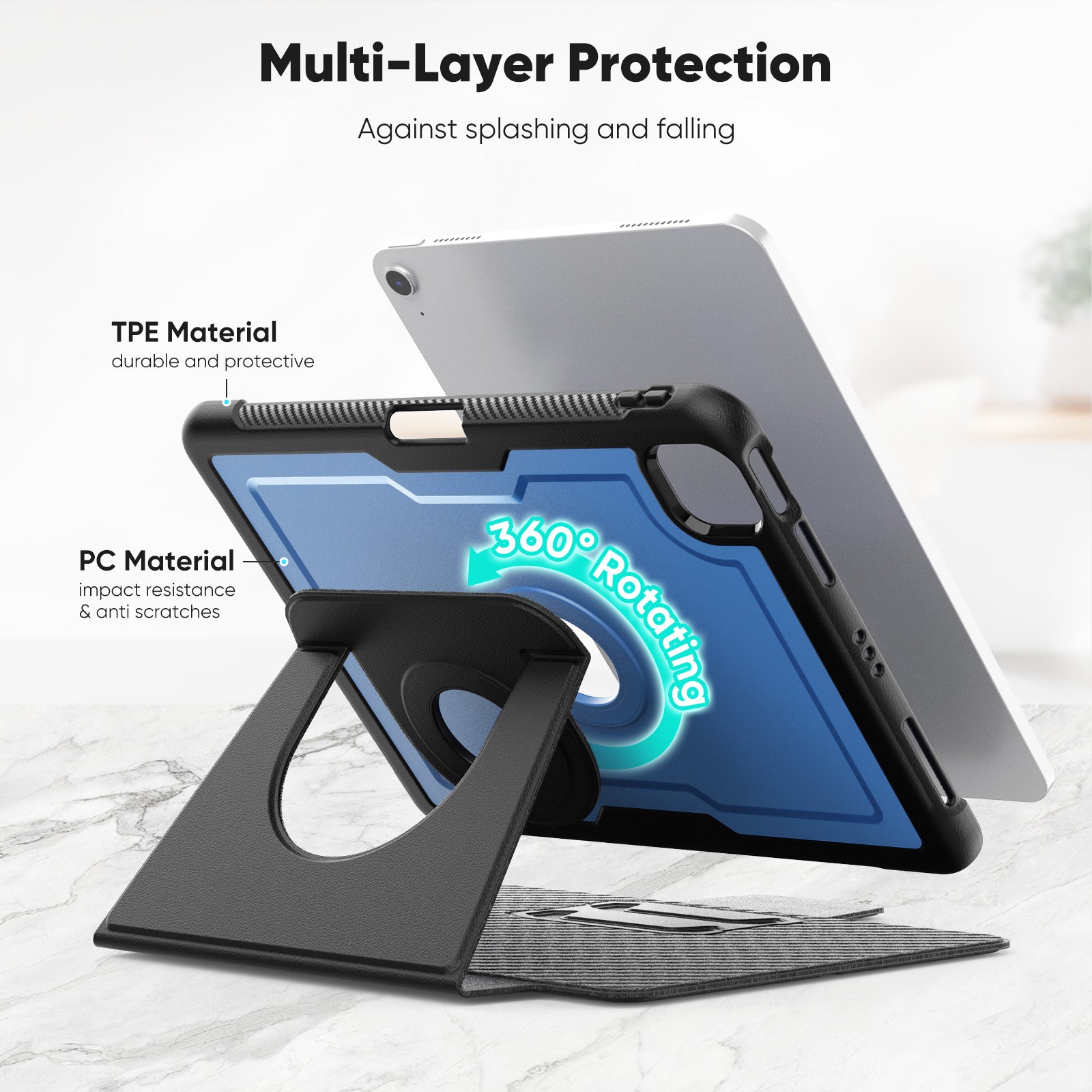 honeycomb-magnetic-rotating-stand-ipad-air-5-leather-case_3