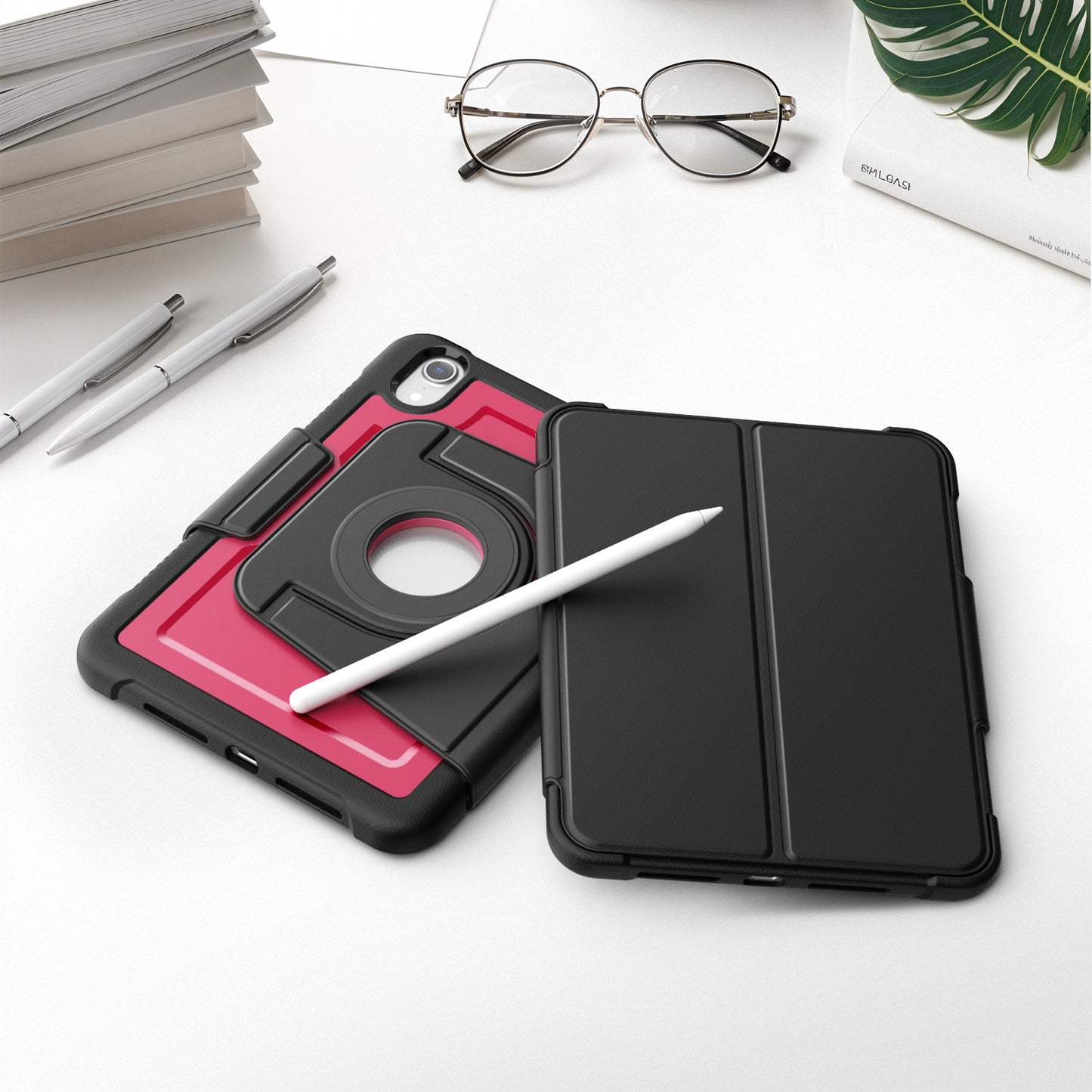 honeycomb-magnetic-rotating-stand-ipad-mini-6-leather-case_10