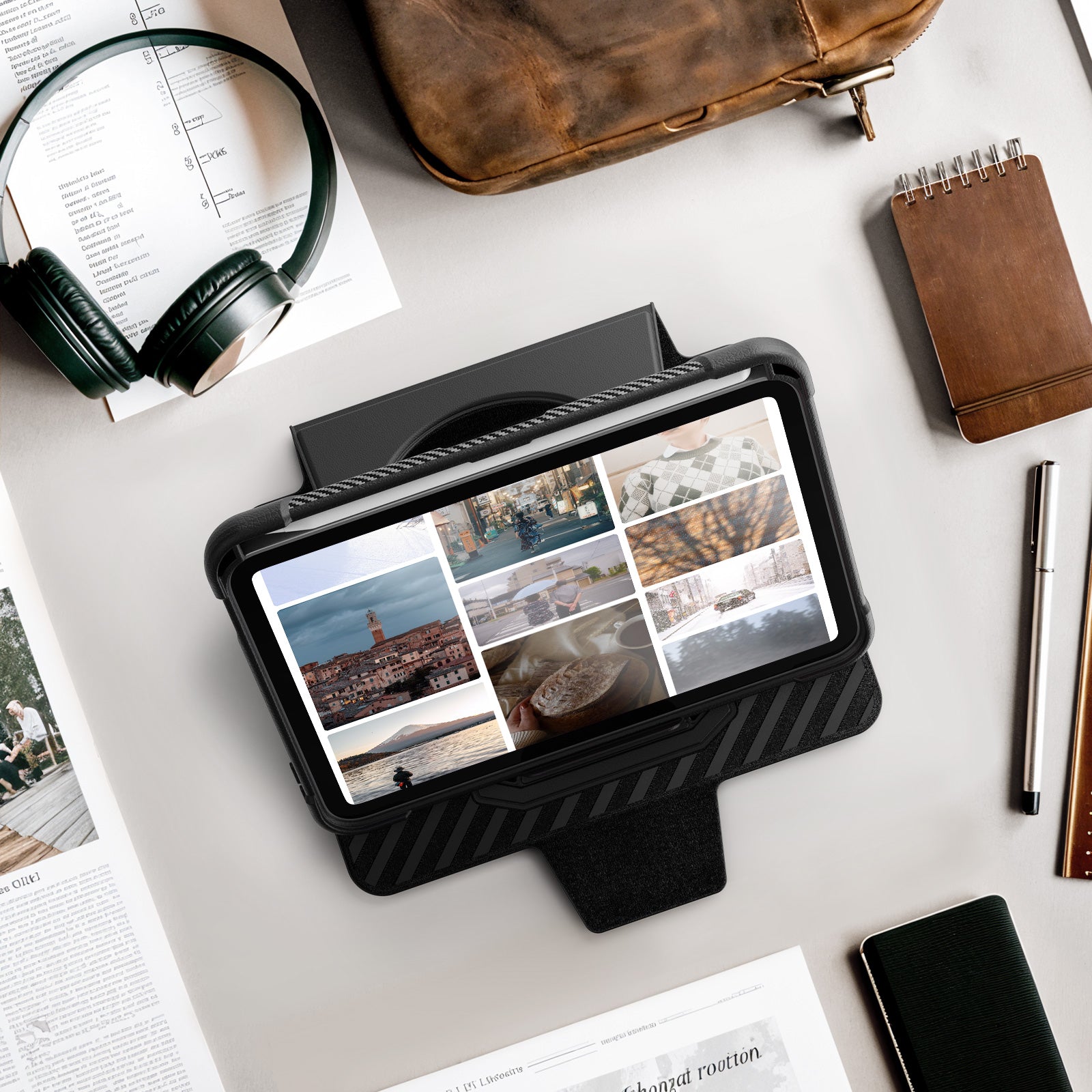 honeycomb-magnetic-rotating-stand-ipad-mini-6-leather-case_11