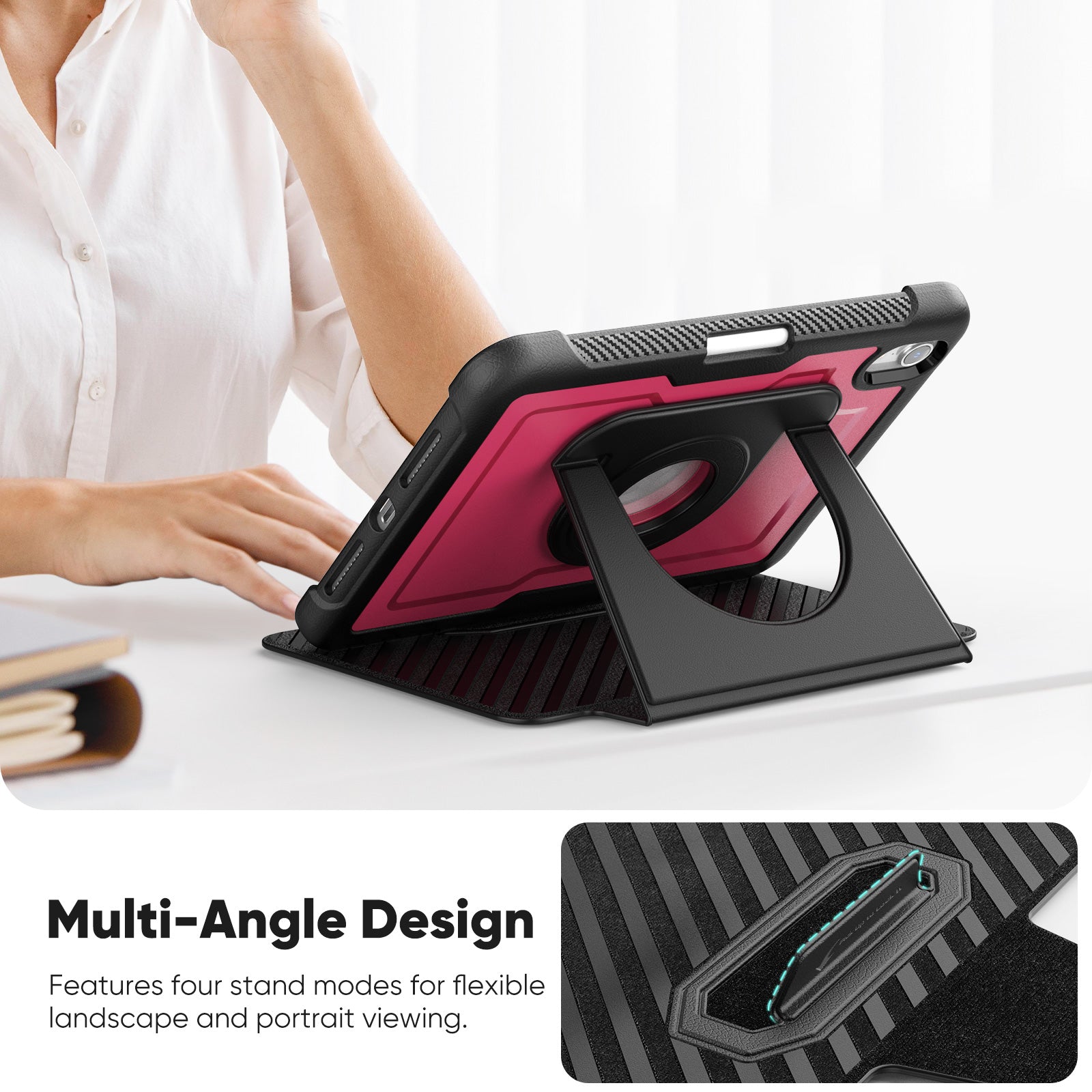 honeycomb-magnetic-rotating-stand-ipad-mini-6-leather-case_5