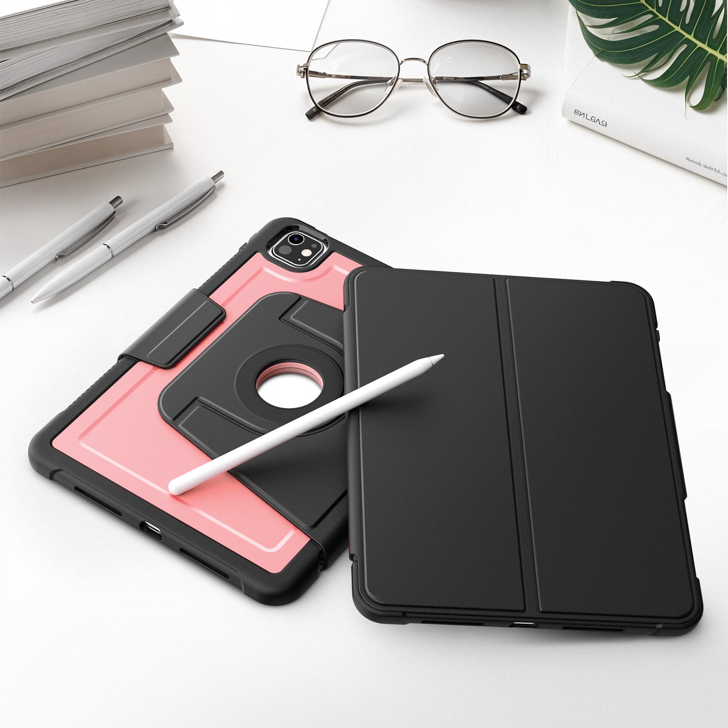 honeycomb-magnetic-rotating-stand-ipad-pro-11-2018-leather-case_8