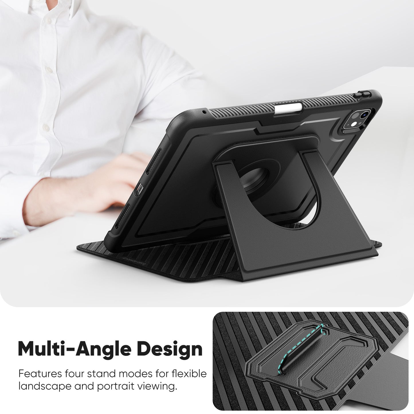 honeycomb-magnetic-rotating-stand-ipad-pro-11-2020-leather-case_4