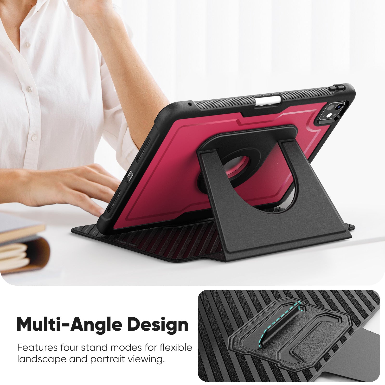 honeycomb-magnetic-rotating-stand-ipad-pro-11-2021-leather-case_4