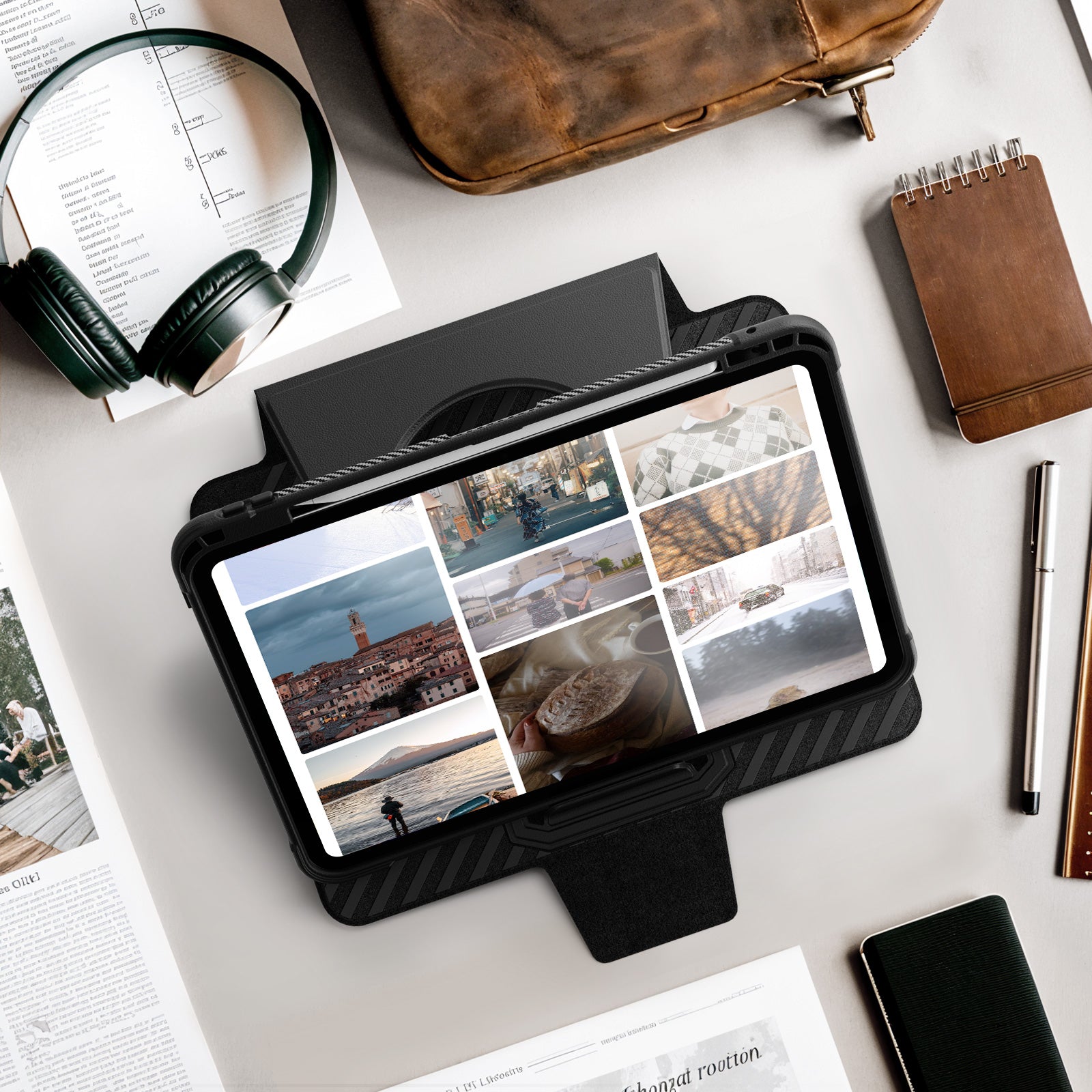 honeycomb-magnetic-rotating-stand-ipad-pro-11-2022-leather-case_9