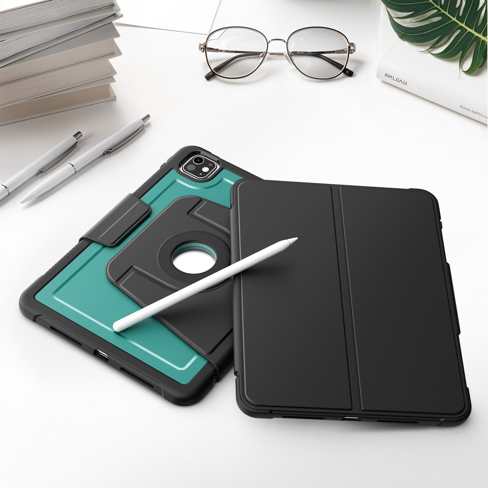 honeycomb-magnetic-rotating-stand-ipad-pro-11-2024-leather-case_8