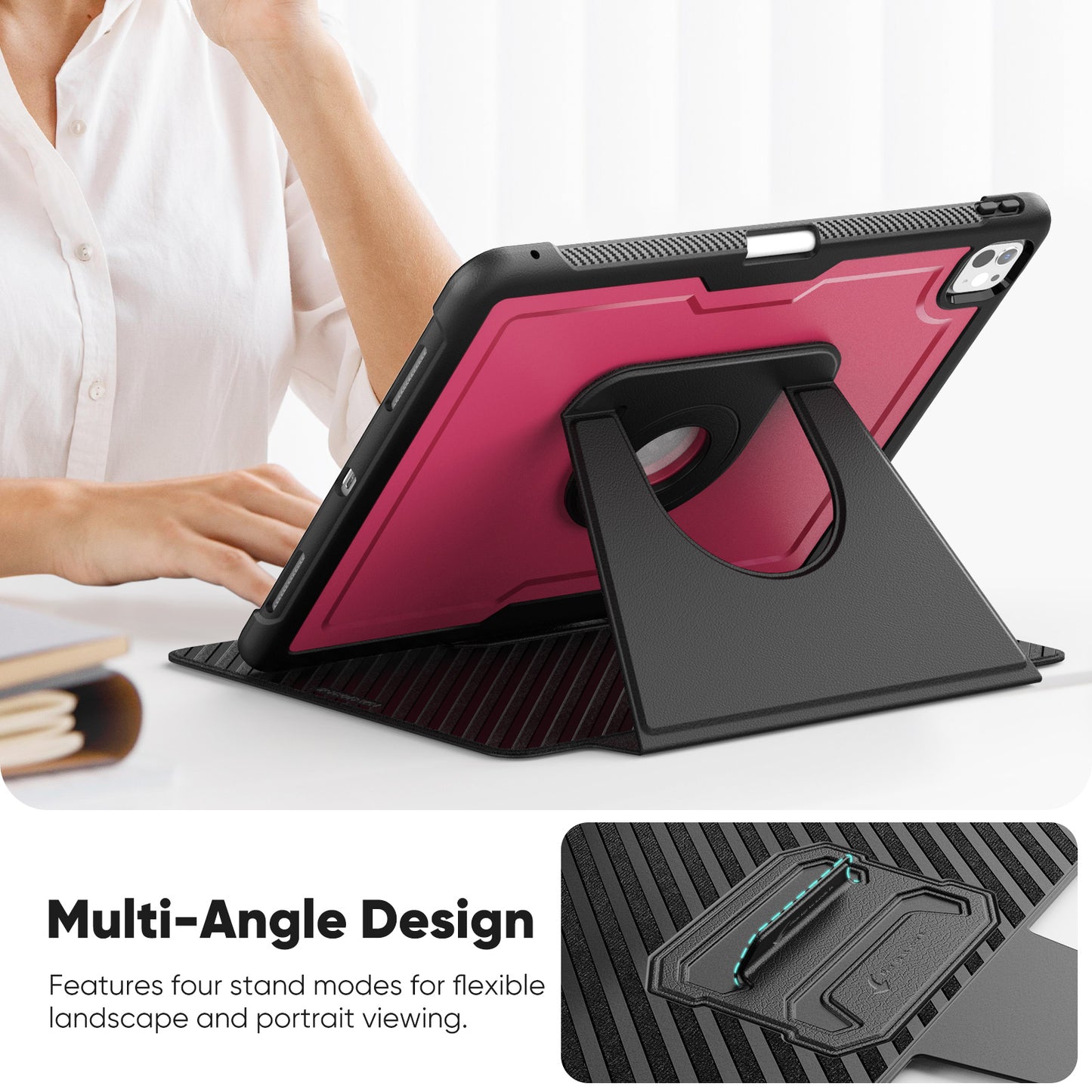 honeycomb-magnetic-rotating-stand-ipad-pro-12-9-2020-leather-case_5