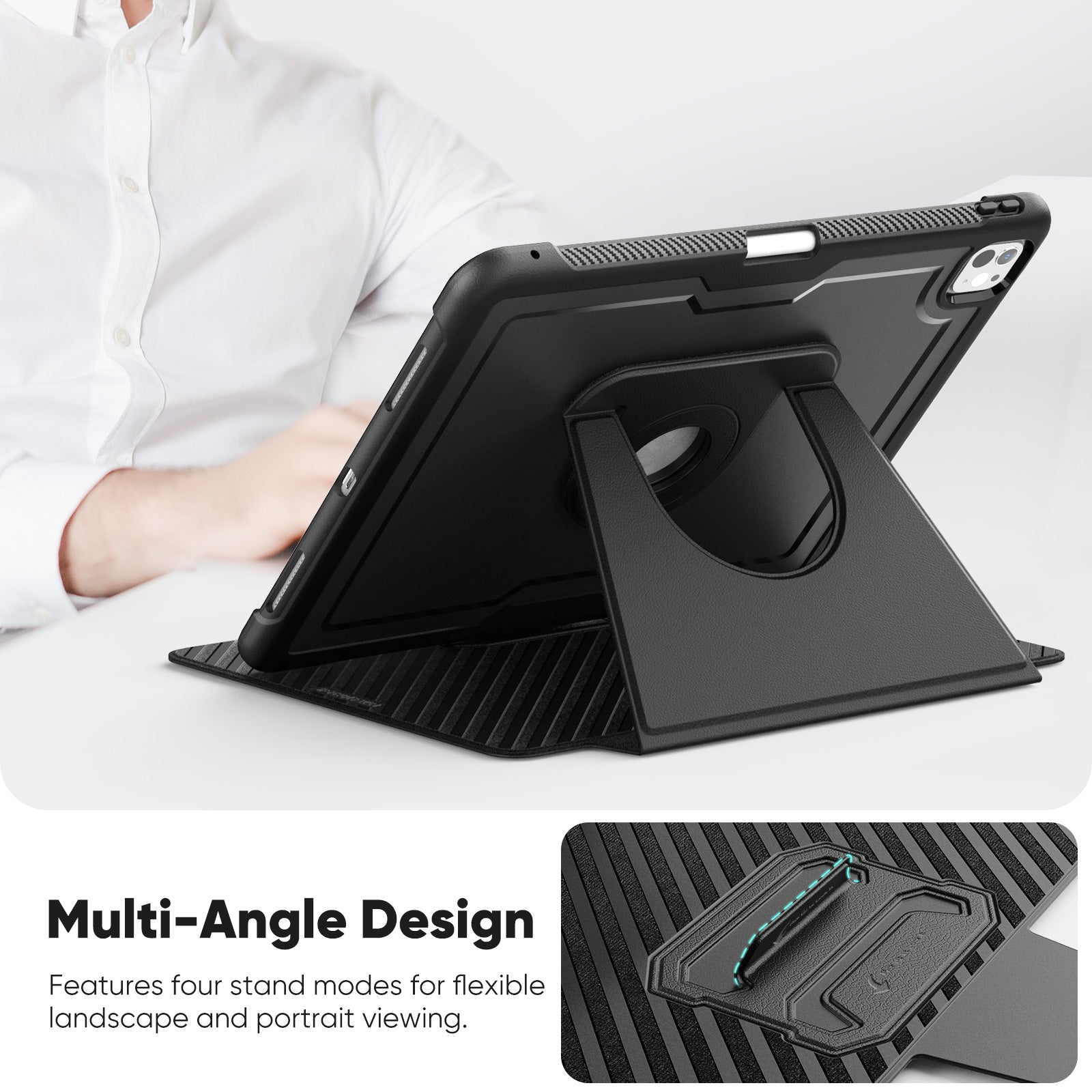 honeycomb-magnetic-rotating-stand-ipad-pro-12-9-2021-leather-case_5