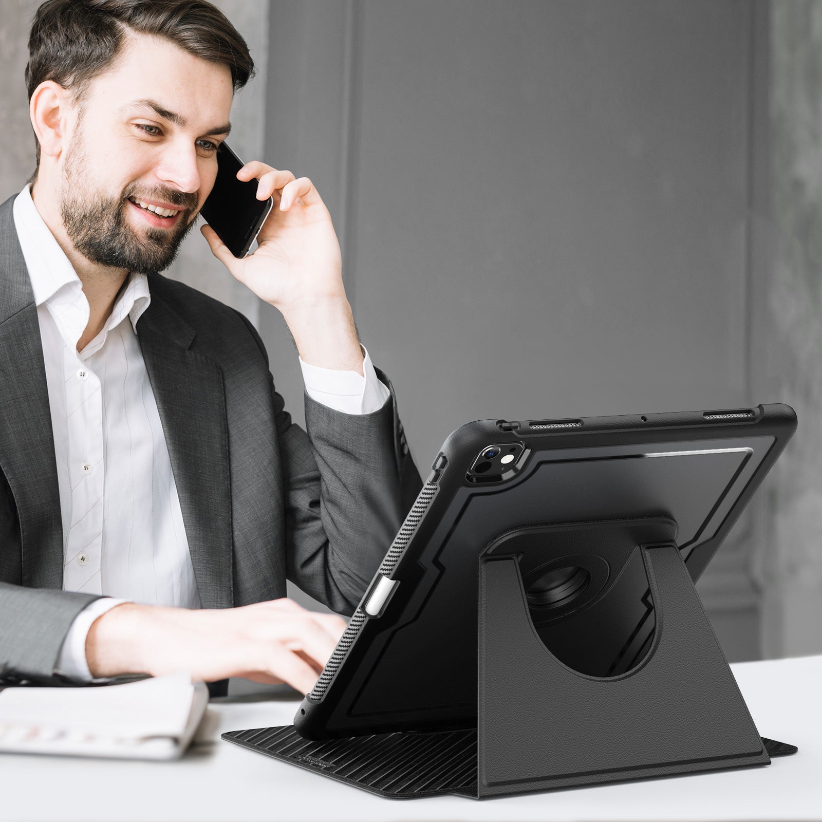 honeycomb-magnetic-rotating-stand-ipad-pro-12-9-2021-leather-case_6