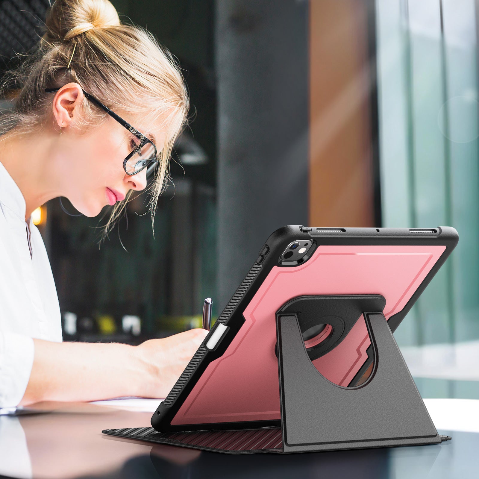 honeycomb-magnetic-rotating-stand-ipad-pro-12-9-2022-leather-case_6