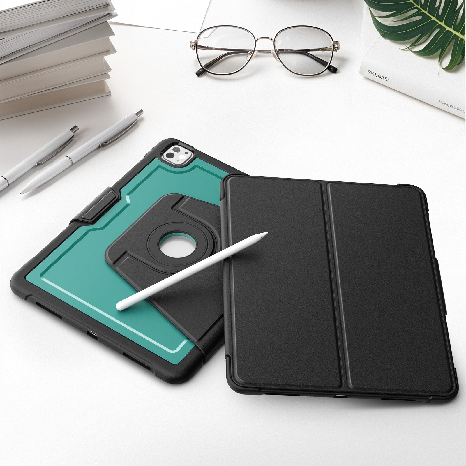 honeycomb-magnetic-rotating-stand-ipad-pro-13-2024-leather-case_10