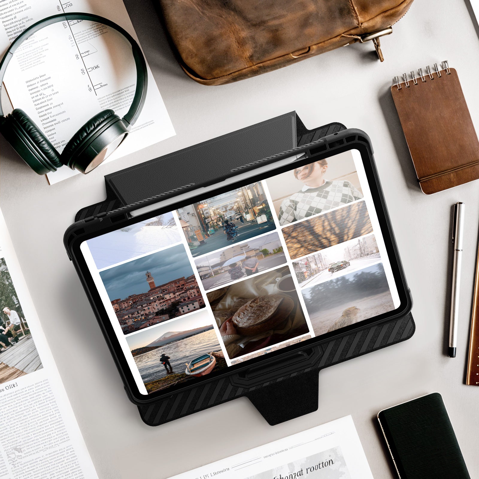 honeycomb-magnetic-rotating-stand-ipad-pro-13-2024-leather-case_11