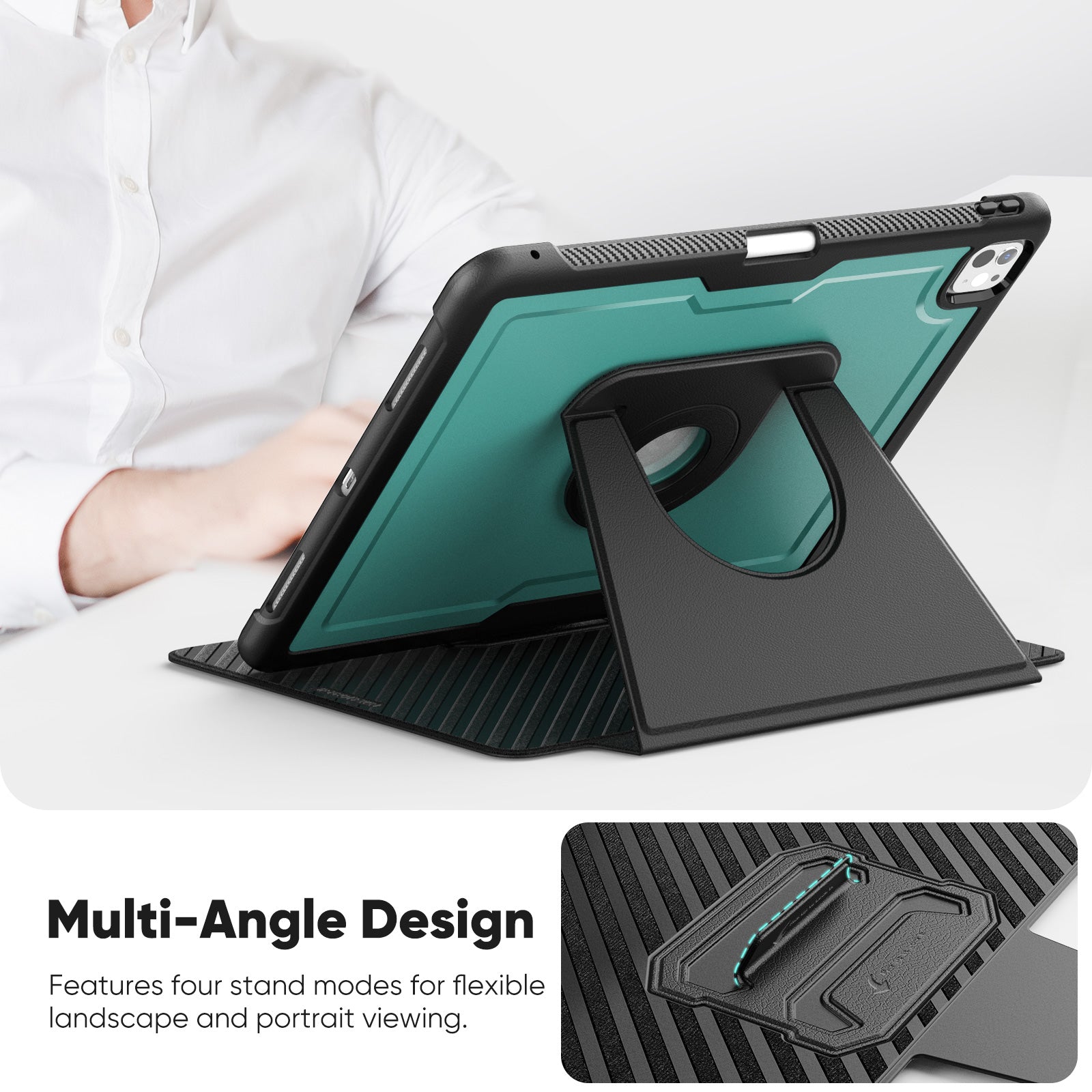 honeycomb-magnetic-rotating-stand-ipad-pro-13-2024-leather-case_5