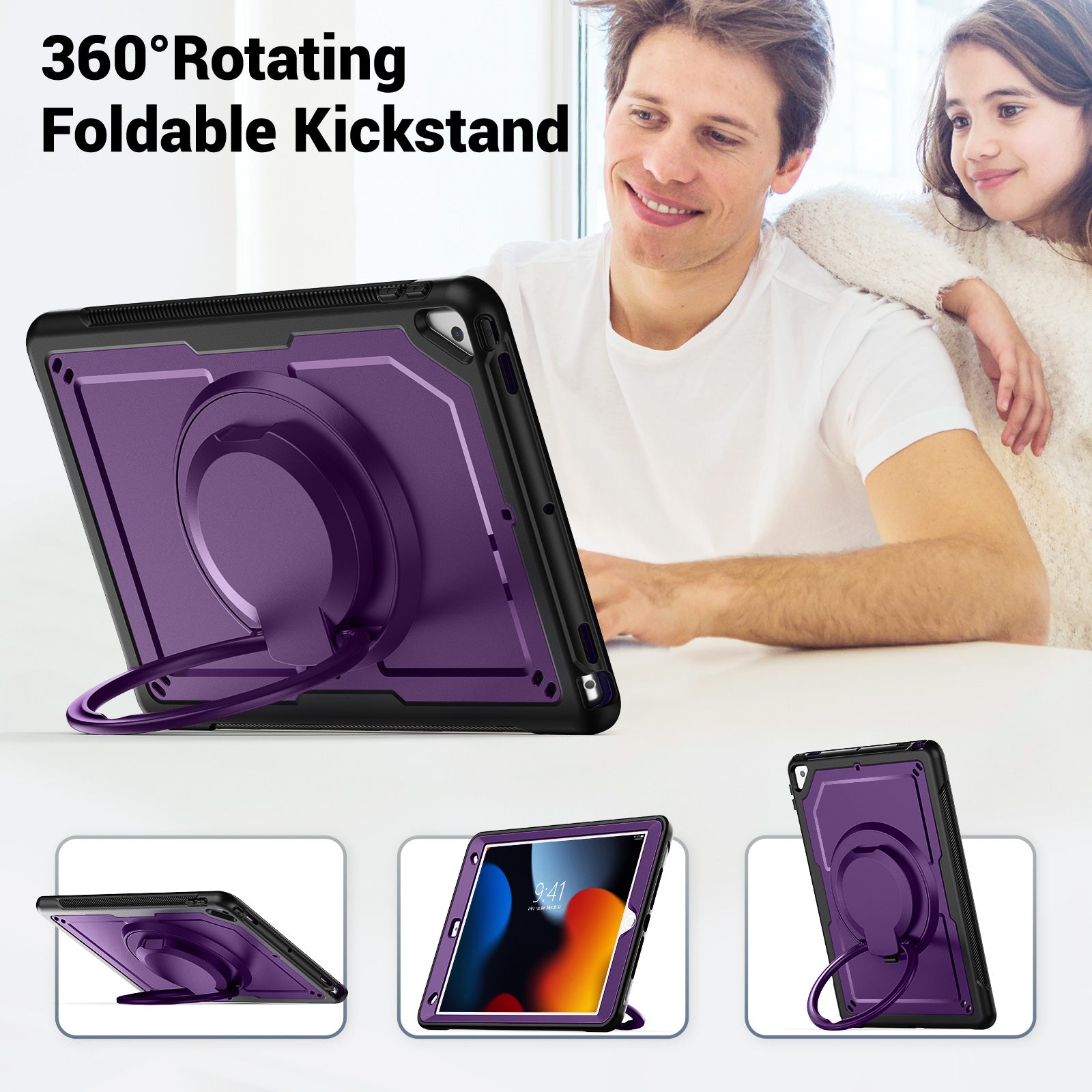 honeycomb-rotating-hand-grip-ipad-9-case-full-protection_7