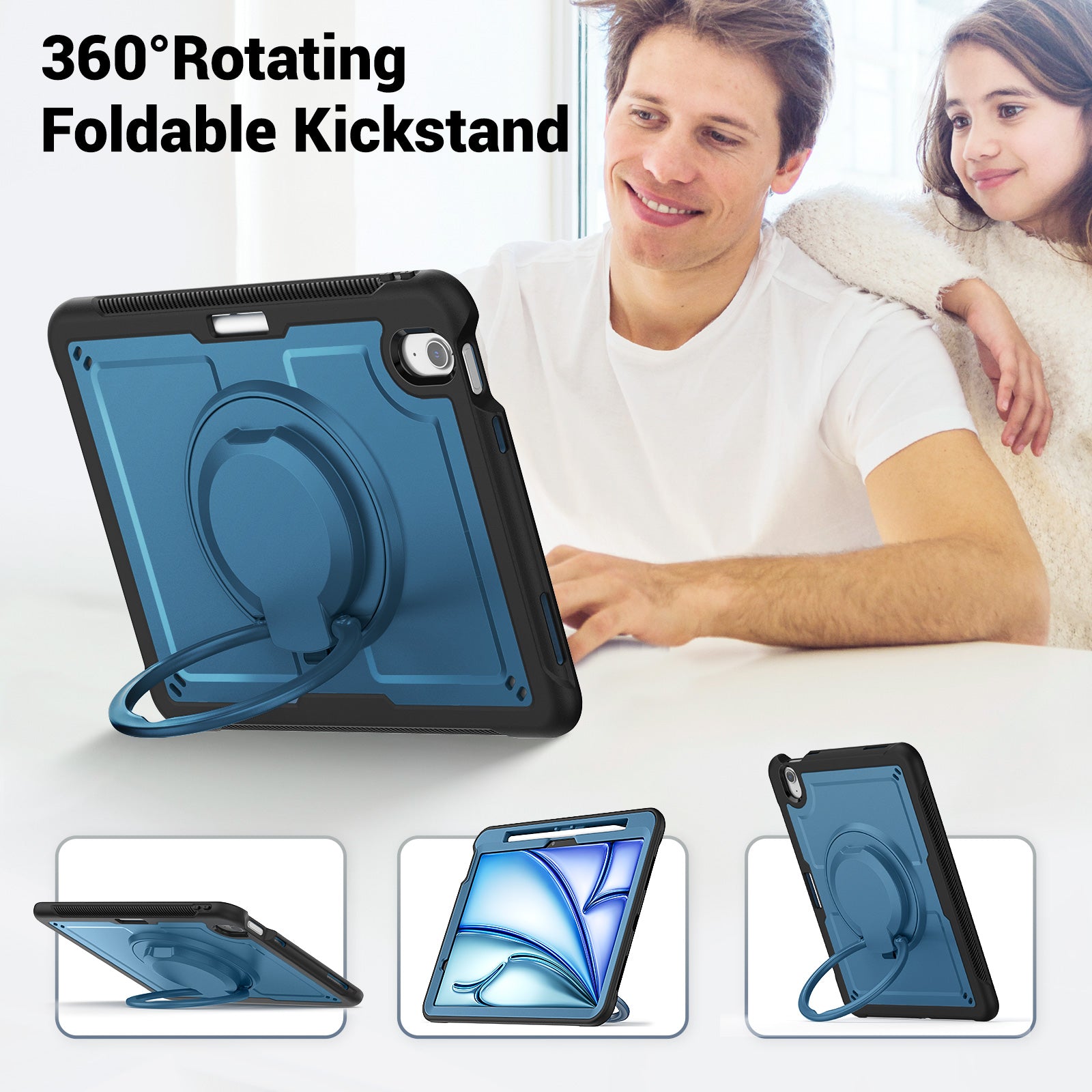 honeycomb-rotating-hand-grip-ipad-air-11-2025-case-full-protection_7