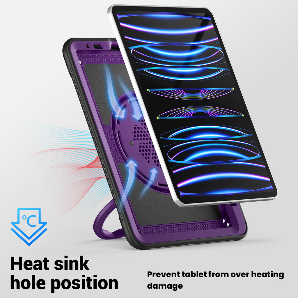 honeycomb-rotating-hand-grip-ipad-air-5-case-full-protection-4