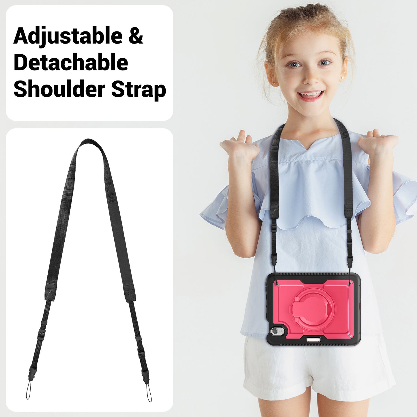 Honeycomb Rotating Hand Grip iPad Mini 6 Case Full Protection