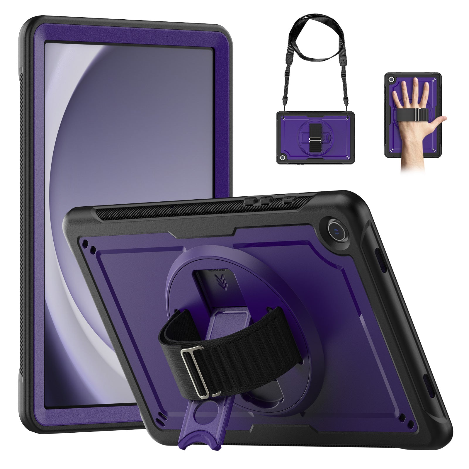 honeycomb-rotating-stand-galaxy-tab-a11-plus-case-with-hand-strap_2
