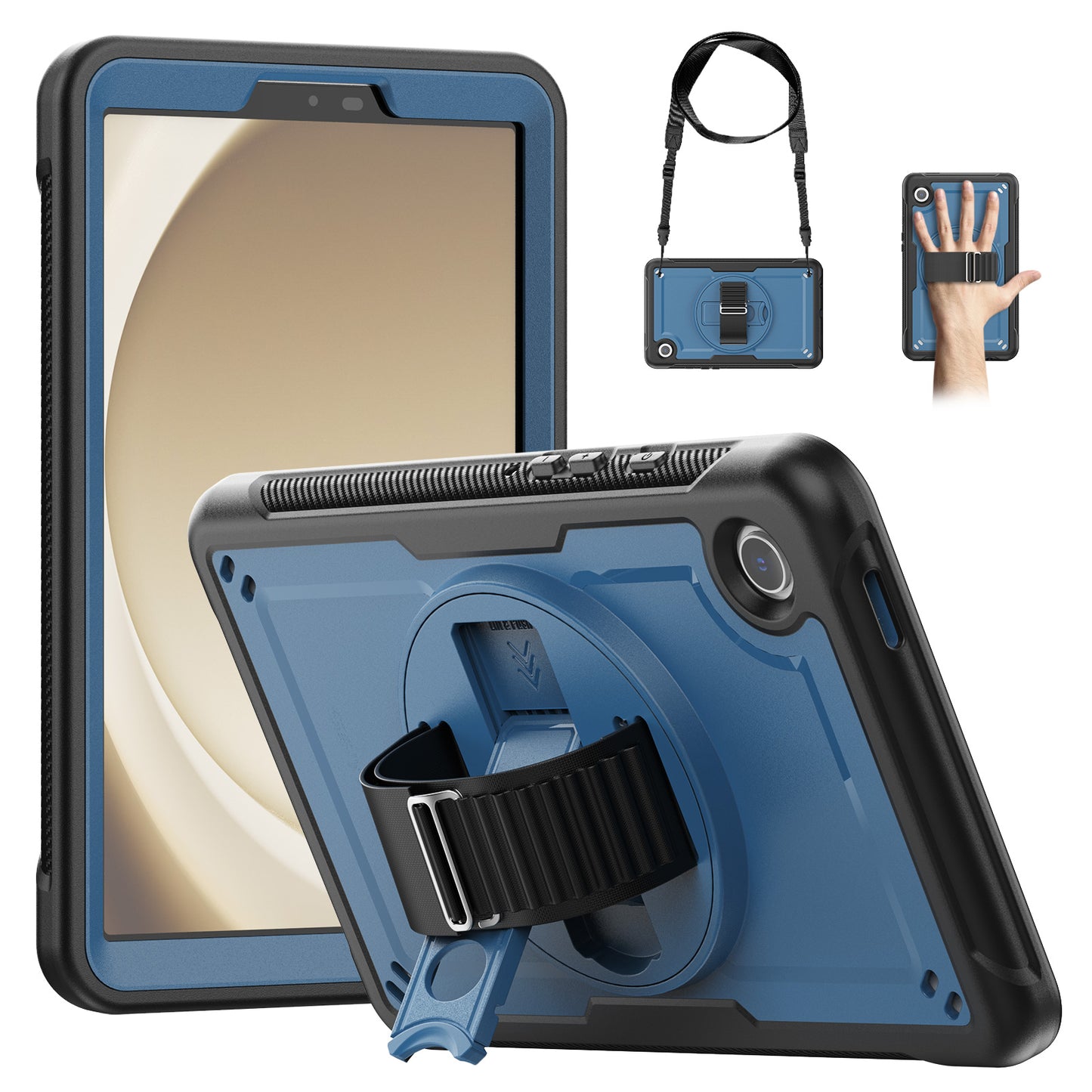 honeycomb-rotating-stand-galaxy-tab-a9-case-with-hand-strap_2