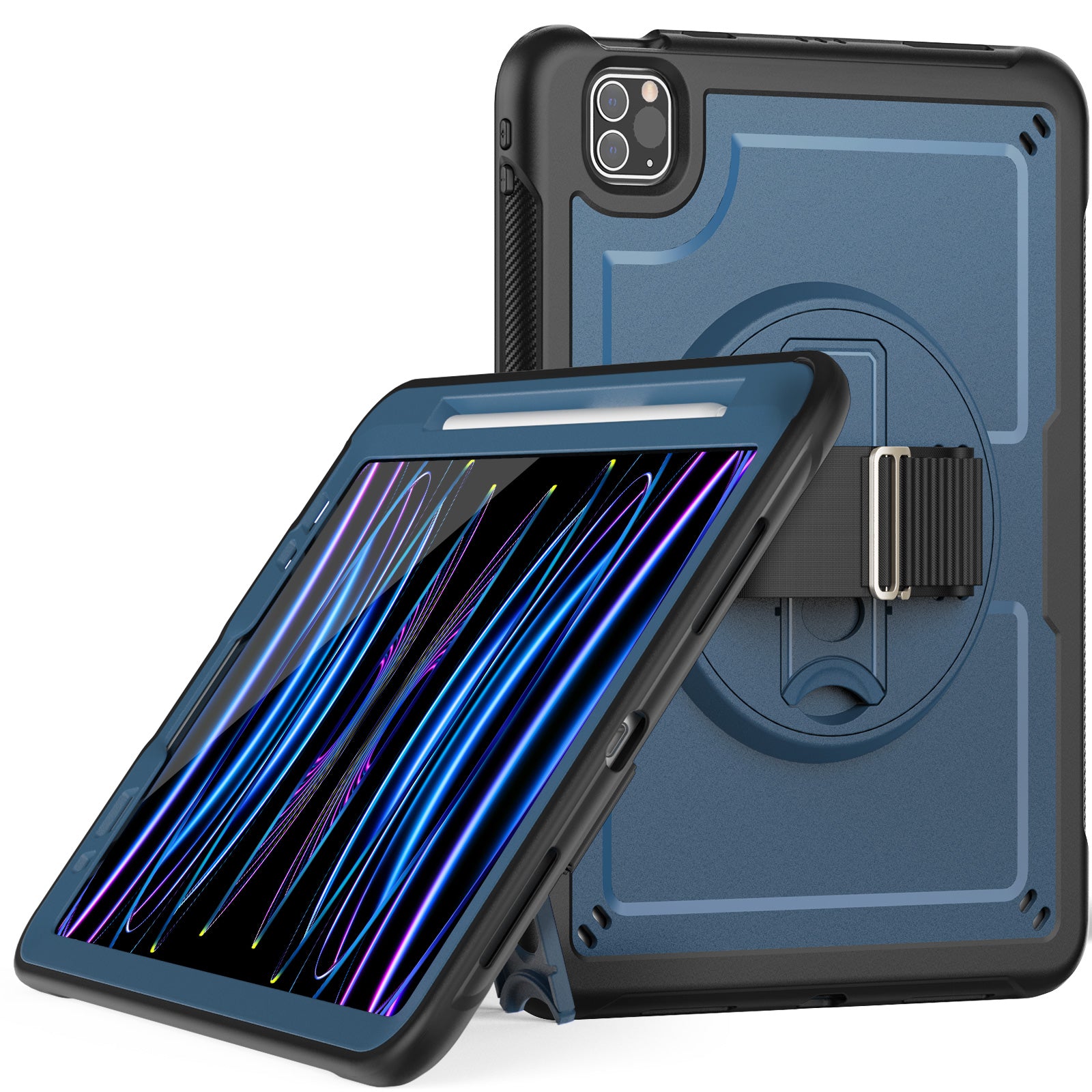 honeycomb-rotating-stand-ipad-pro-11-2020-case-with-hand-strap_12