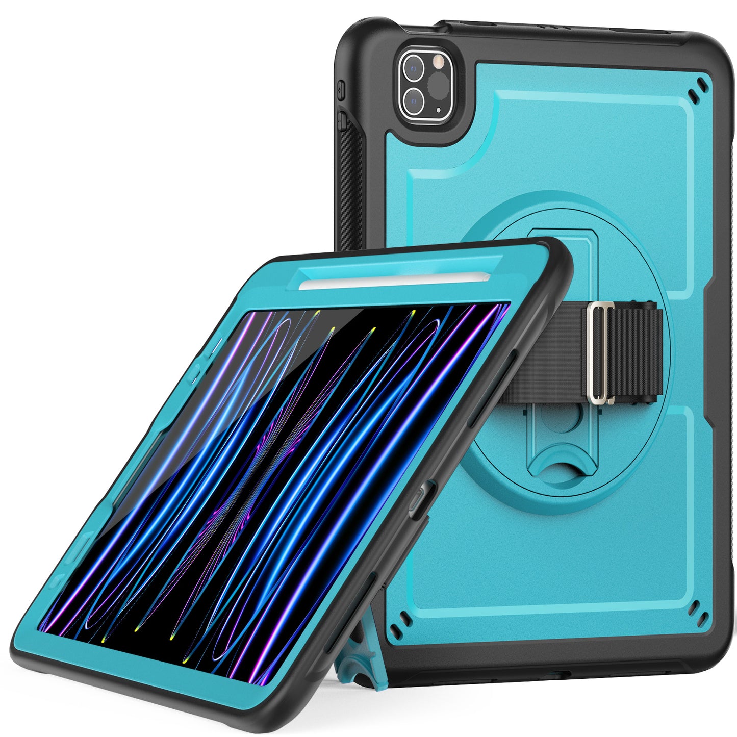 honeycomb-rotating-stand-ipad-pro-11-2020-case-with-hand-strap_15