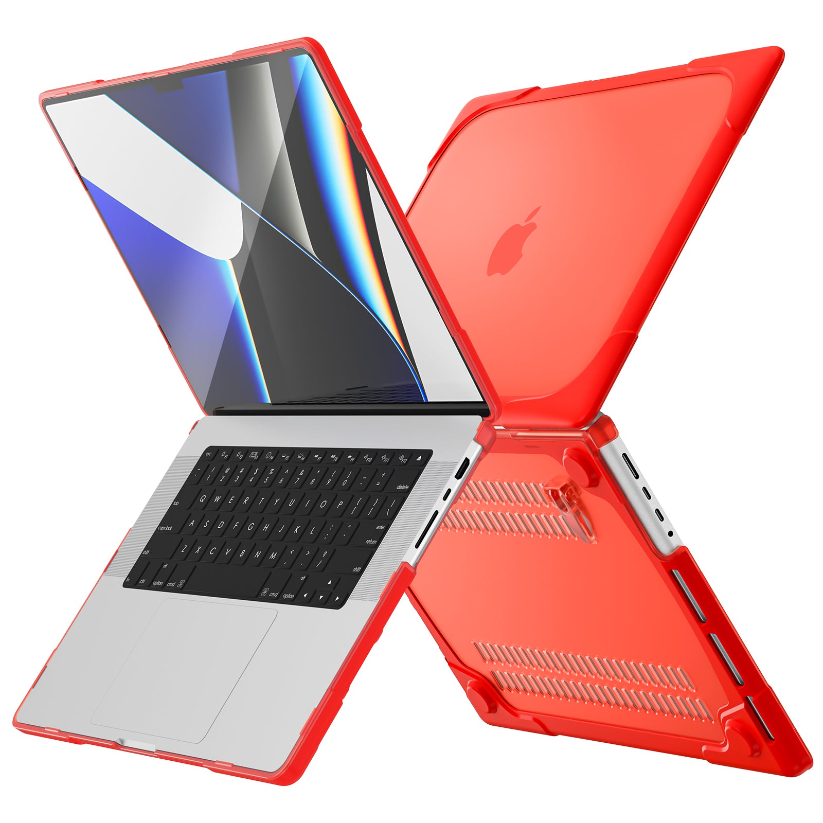 Hybrid Frosted MacBook Pro 14" Cover 2024 Dual-Layer Full Protection