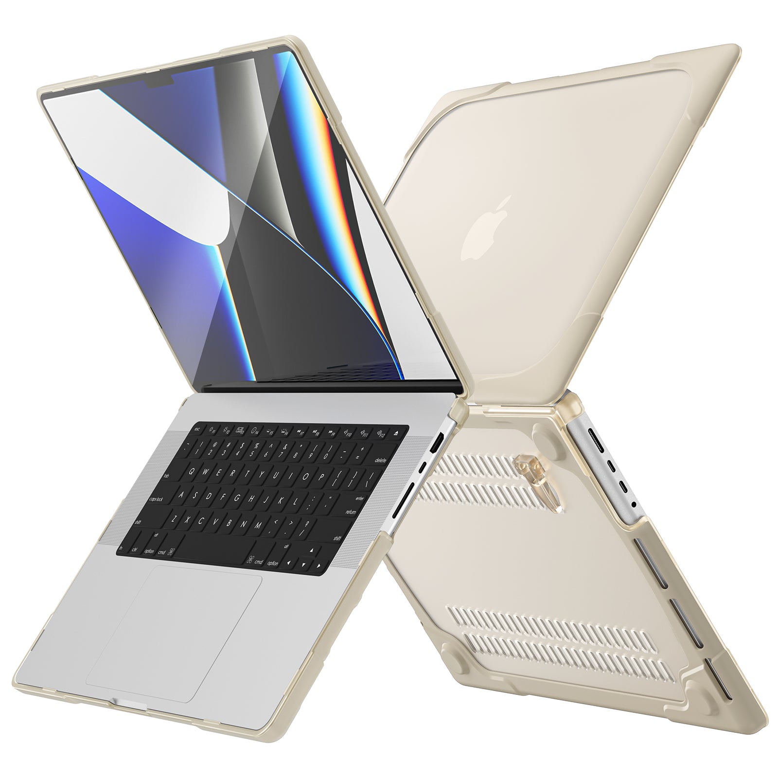 Hybrid Frosted MacBook Pro 14" Cover 2024 Dual-Layer Full Protection