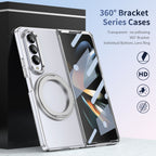 Ultramarinelife Ice Cooling Galaxy Z Fold3 Wide Case 360 Swivel Magnet Ring Stand  No Yellowing