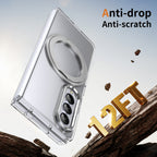Ultramarinelife Ice Cooling Galaxy Z Fold3 Wide Case 360 Swivel Magnet Ring Stand Anti-Drop 12ft