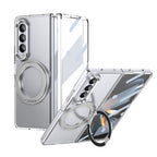 Ultramarinelife Ice Cooling Galaxy Z Fold3 Wide Case 360 Swivel Magnet Ring Stand Silver Color