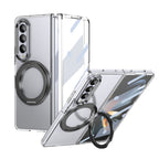 Ultramarinelife Ice Cooling Galaxy Z Fold3 Wide Case 360 Swivel Magnet Ring Stand Black Color