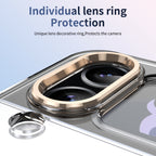 Ultramarinelife Ice Cooling Galaxy Z Flip3 Case 360 Swivel Magnet Ring Stand Lens Protection