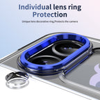 Ultramarinelife Ice Cooling Galaxy Z Flip4 Case 360 Swivel Magnet Ring Stand Lens Protection