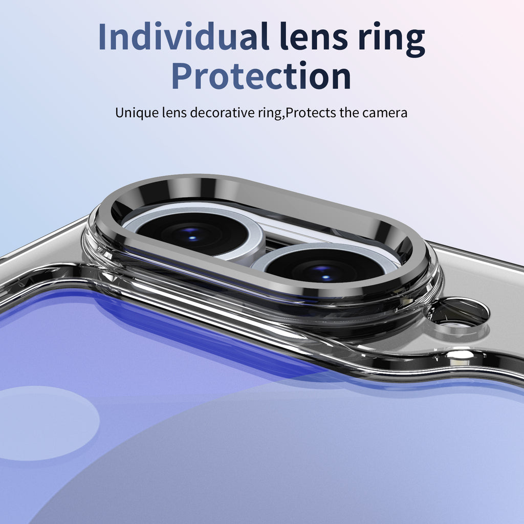 Ultramarinelife Ice Cooling Galaxy Z Flip5 Case 360 Swivel Magnet Ring Stand Lens Protection