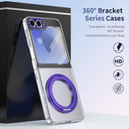 Ultramarinelife Ice Cooling Galaxy Z Flip6 Case 360 Swivel Magnet Ring Stand No Yellow
