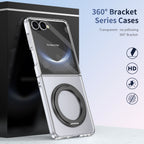 Ultramarinelife Ice Cooling Galaxy Z Flip7 Case 360 Swivel Magnet Ring Stand No Yellow