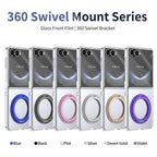 Ultramarinelife Ice Cooling Galaxy Z Flip8 Case 360 Swivel Magnet Ring Stand 7 Colors Available