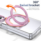 Ultramarinelife Ice Cooling Galaxy Z Fold4 Wide Case 360 Swivel Magnet Ring Stand Alloy Material