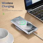 Ultramarinelife Ice Cooling Galaxy Z Fold6 Case 360 Swivel Magnet Ring Stand Wireless Charging