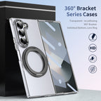Ultramarinelife Ice Cooling Galaxy Z Fold6 Case 360 Swivel Magnet Ring Stand No Yellowing